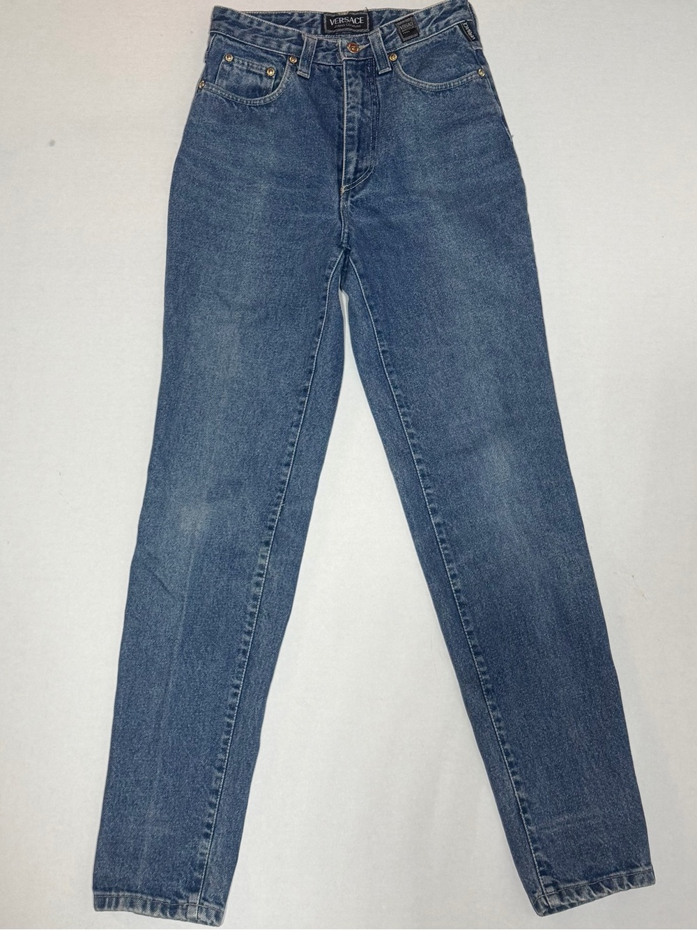 Versace Couture Vintage High-Waisted Denim 90s Manifatture Ittierre S.p.A. Jeans